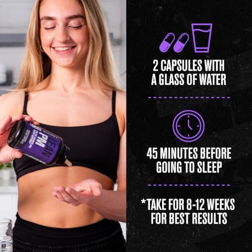 Jacked Factory Lean PM Quema Grasa Nocturna, Suplemento para Dormir y Supresor de Apetito - 60 Pastillas Veganas Sin Estimulantes - imagen 5