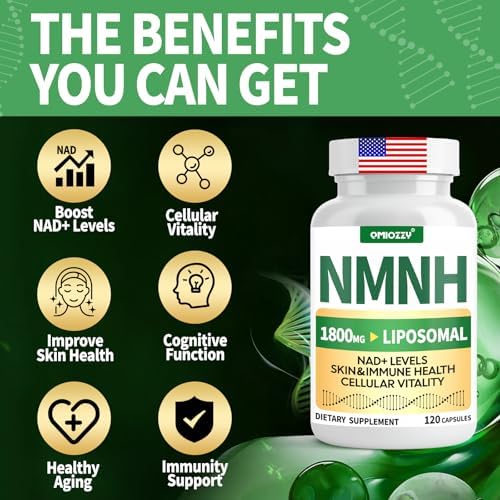 Suplemento NMNH 1000mg - Alternativa a Nicotinamida Mononucleótido, Aumenta NAD+ con Resveratrol Liposomal y Nicotinamida Ribósido NR, 120 Cápsulas - imagen 4