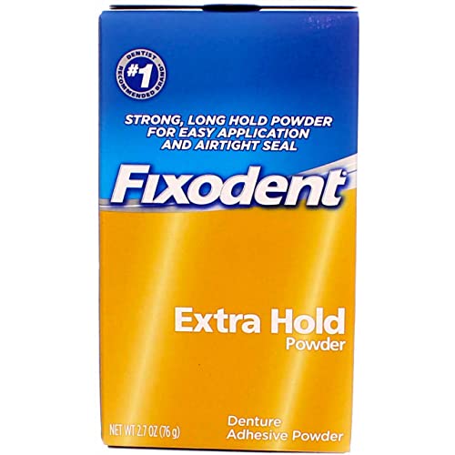Polvo Adhesivo para Dentaduras Fixodent Extra Firme 2.70 oz (Paquete de 3) - imagen 1