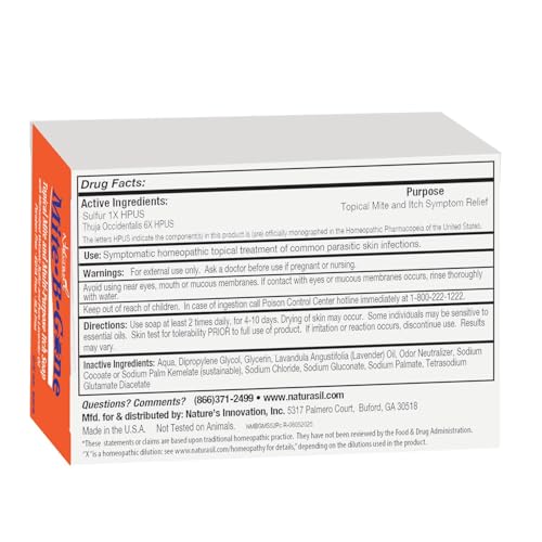 Jabón Mite-B-Gone para Alivio - Tratamiento Rápido Anti-Picazón con Azufre para Mitos Humanos, Picaduras de Insectos y Mosquitos | Seguro para Niños - imagen 4