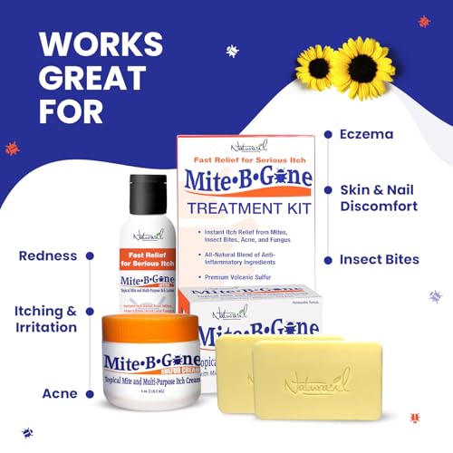 Jabón Mite-B-Gone para Alivio - Tratamiento Rápido Anti-Picazón con Azufre para Mitos Humanos, Picaduras de Insectos y Mosquitos | Seguro para Niños - imagen 5
