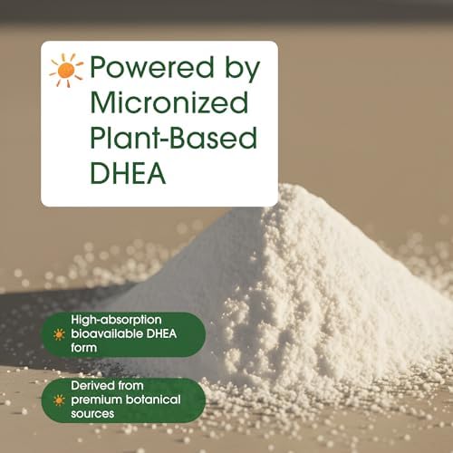 NatureBell DHEA 100mg - 240 Cápsulas - Suplemento DHEA para Energía, Salud Inmunológica y Envejecimiento Saludable - Alta Biodisponibilidad - Sin OGM - imagen 6