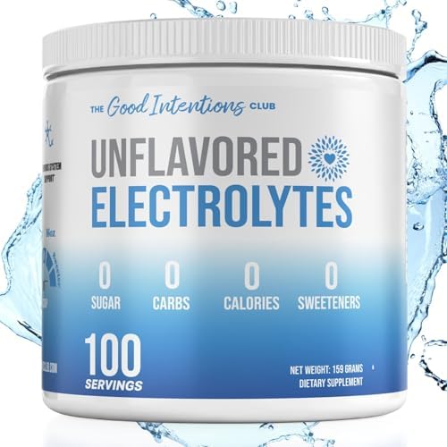 Electrolitos Sin Sabor - 100 Porciones - Polvo de Electrolitos Sin Azúcar - Sin Carbohidratos - Sin Calorías - imagen 1