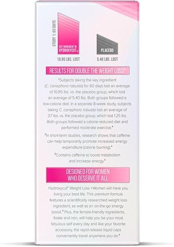 Hydroxycut +Mujeres - Fórmula Termogénica de Soporte - Energía y Metabolismo - C. Canephora Robusta, Colágeno, Biotina, Hierro y Folato - Cápsulas - imagen 6