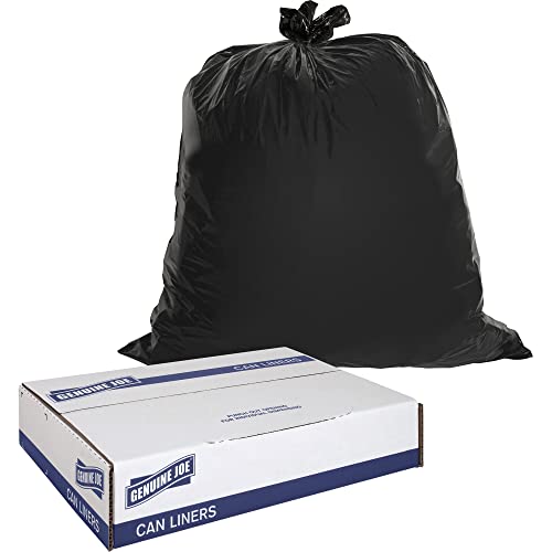 Bolsas de Basura de Alta Resistencia Genuine Joe GJO01535, 60 Galones, 56 x 39, 1.50 mil, Negras (Caja de 50) - imagen 4