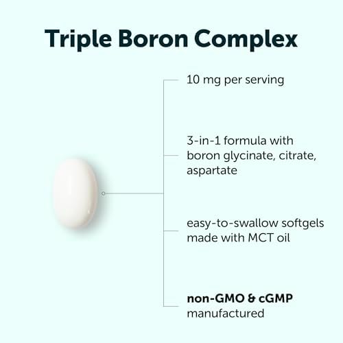 Complejo Triple de Boro Micro Ingredients 10mg por Porción, 360 Softgels con Aceite MCT | Suplemento de Boro para Hombres y Mujeres | Fórmula Triple - imagen 2