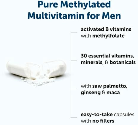 Multivitamínico Metilado Puro para Hombres Micro Ingredients, 240 Cápsulas | 30 Nutrientes Esenciales con Complejo B Activado, Saw Palmetto, Ginseng, - imagen 2