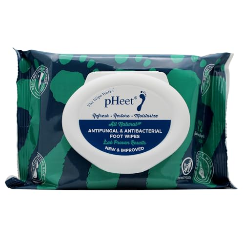 Toallitas para Pies pHeet® - Fórmula Natural Antifúngica y Antibacteriana, Limpia, Hidrata y Previene Hongos en los Pies, 72 piezas - imagen 1
