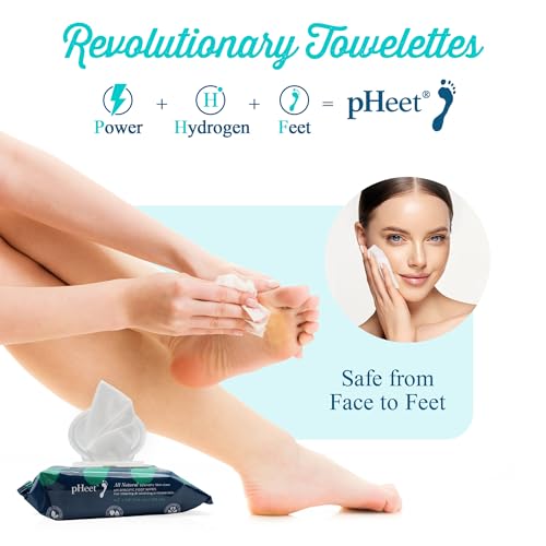 Toallitas para Pies pHeet® - Fórmula Natural Antifúngica y Antibacteriana, Limpia, Hidrata y Previene Hongos en los Pies, 72 piezas - imagen 6