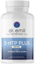 DR. EMIL NUTRITION 200 MG 5-HTP Plus con SAM-e para un Sueño Saludable y Bienestar - Suplemento 5HTP con Vitamina B6 - 60 Cápsulas Veganas, 30 - imagen 1