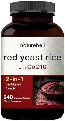 NatureBell Arroz Rojo de Levadura con CoQ10 - 240 Cápsulas Vegetarianas para Salud Cardiaca, Energía, Bienestar Cerebral y Antioxidantes* - imagen 1