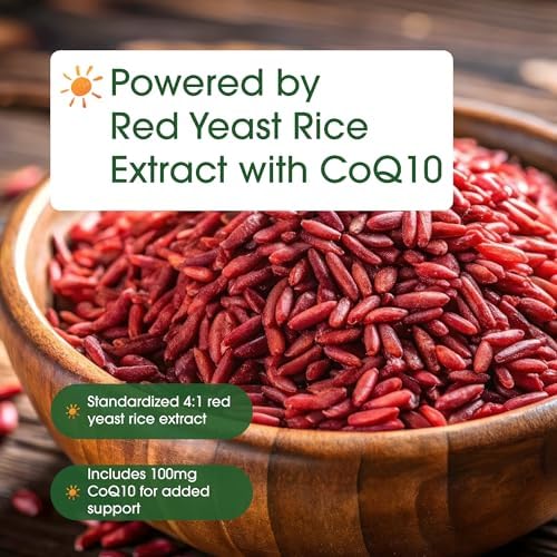 NatureBell Arroz Rojo de Levadura con CoQ10 - 240 Cápsulas Vegetarianas para Salud Cardiaca, Energía, Bienestar Cerebral y Antioxidantes* - imagen 6