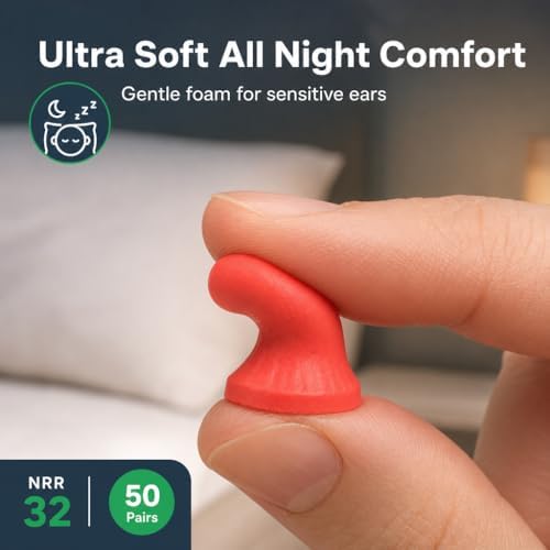 Tapones para oídos Ear Buddy Premium de espuma suave para dormir, cancelación de ruido, protección auditiva, 50 pares, NRR 32 dB - imagen 3