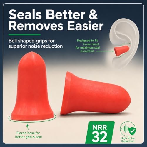 Tapones para oídos Ear Buddy Premium de espuma suave para dormir, cancelación de ruido, protección auditiva, 50 pares, NRR 32 dB - imagen 4