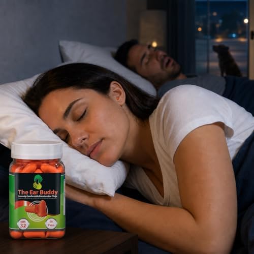 Tapones para oídos Ear Buddy Premium de espuma suave para dormir, cancelación de ruido, protección auditiva, 50 pares, NRR 32 dB - imagen 7