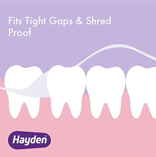 Hilo Dental Expandible Hayden - Paquete de 6, Sabor Menta Polar, 180 Yardas, Limpieza Suave entre Dientes, Libre de PFA - imagen 4