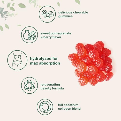 Micro Ingredients Multi Collagen Peptides, 120 Gomas de Colágeno | Proteínas Tipo I, II, III, V, X con Biotina, Ácido Hialurónico y Complejo de - imagen 6