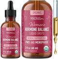 Gotas Líquidas para el Equilibrio Hormonal | Con Cohosh Negro, Ortiga, Hoja de Frambuesa Roja, Vitex y Más | Alivio para Menopausia, Sofocos y PMS | - imagen 1
