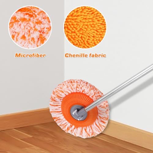 Mopa de Pared Keyloland, Limpiador de Paredes Premium de 68”, Herramienta Profesional para Limpiar Zócalos, Mopa de Alta Calidad para Polvo - imagen 4