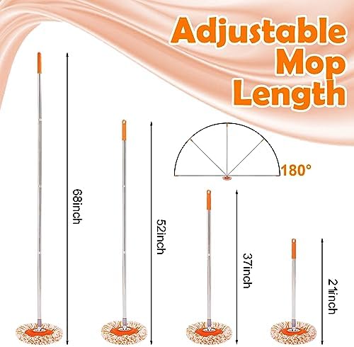 Mopa de Pared Keyloland, Limpiador de Paredes Premium de 68”, Herramienta Profesional para Limpiar Zócalos, Mopa de Alta Calidad para Polvo - imagen 6