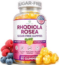 Gomitas Veganas de Rhodiola Rosea Sin Azúcar (1500mg/Porción) - Suplemento para el Estrés, Ánimo y Rendimiento, 60 Chews Non-GMO - imagen 1