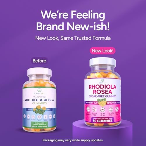 Gomitas Veganas de Rhodiola Rosea Sin Azúcar (1500mg/Porción) - Suplemento para el Estrés, Ánimo y Rendimiento, 60 Chews Non-GMO - imagen 7
