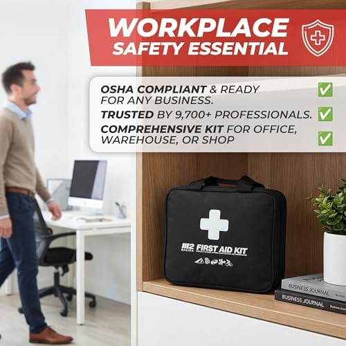 Kit de ros Auxilios M2 BASICS de 300 Piezas, 40 Artículos Únicos, Kit Médico de Emergencia con Bolsa Organizada para Casa, Auto, Viajes y Más - imagen 5