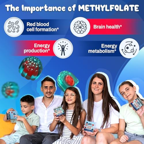 Gomitas OH MY CHEWY con L-Metilfolato 5-MTHF - Vitaminas B Sin Azúcar para Apoyo MTHFR - 60 piezas para Ánimo, Comportamiento y Cognición - imagen 3