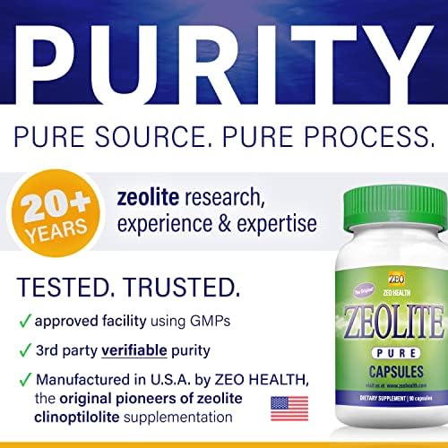 Cápsulas de Zeolita Pura | Detox de Zeolita, Fuerza Extra | Limpieza Completa para Mujeres y Hombres | Polvo de Clinoptilolita Orgánica Activada 94%, - imagen 2