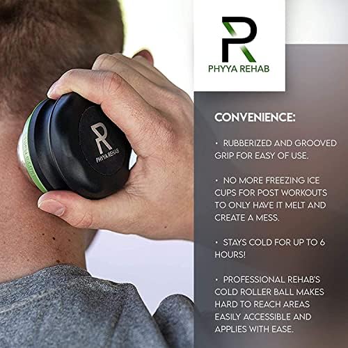 Phyya Rehab - Rodillo de Hielo para Masaje - Rodillo para Músculos y Tejido Profundo - Terapia Fría - Rodillo para Fascitis Plantar - imagen 3