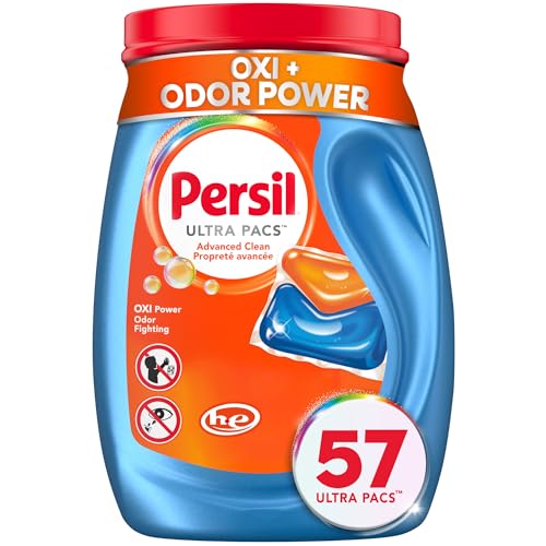Detergente para Ropa Persil Ultra Pacs Advanced Clean Oxi+Odor Power, 57 Cuentas, Sin Desorden, Eficaz contra Manchas y Olores, Apto para Todas las - imagen 4