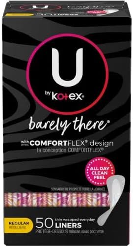 U by Kotex Barely There Thin Lines - Paquete de 50 unidades, 3 paquetes - imagen 1