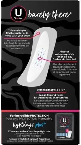 U by Kotex Barely There Thin Lines - Paquete de 50 unidades, 3 paquetes - imagen 3