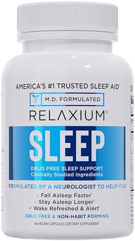 Suplemento para Dormir Relaxium, Melatonina con Magnesio Glicinato, Valeriana y Ashwagandha, 60 Cápsulas Veganas, Suministro para 30 Días - imagen 1