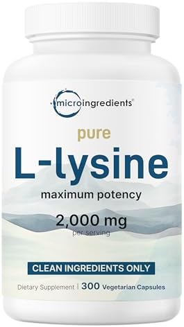 L-Lisina Pura 2,000mg, 300 Cápsulas Veganas | Máxima Potencia, Fácil Absorción | Aminoácido Esencial para Colágeno, Labios y Soporte Inmunológico | - imagen 1