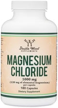 Cloruro de Magnesio Double Wood - 180 Cápsulas, 1,000mg por Porción, Apoya la Salud Digestiva y Ósea - Sin OGM y Libre de Gluten - imagen 1