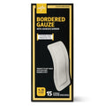 Venda Medline Gasa con Bordes, 4 x 10 Vendaje Adhesivo Estéril para Heridas, Paquete de 15 Unidades - imagen 1