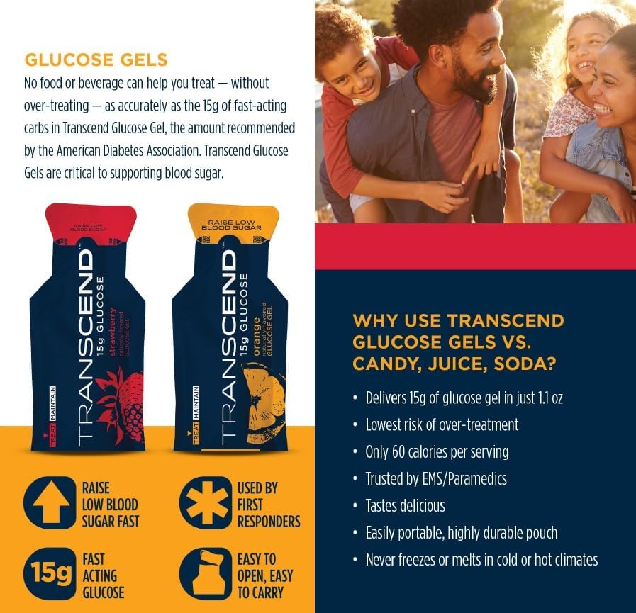Gel de Glucosa First Aid Global Transcend 15g - Surtido de Naranja y Fresa (12 unidades) - imagen 3