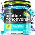 Gomitas de Creatina Monohidratada Complejo 6200mg para Hombres y Mujeres - 120 Gomitas Fórmula Avanzada con L-Taurina y Vitamina B12 para Fuerza - imagen 1