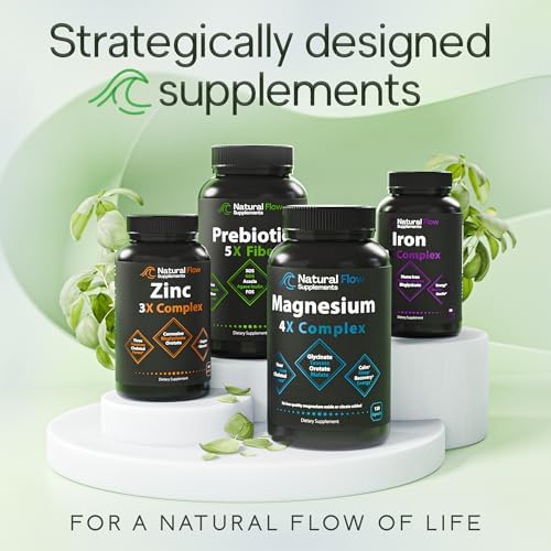 Suplemento de Fibra Prebiótica 5 en 1 en Cápsulas - Natural Flow 5X Fibra XOS, GOS, FOS, Inulina de Acacia y Agave, Fórmula Diaria de Fibra Soluble - imagen 8