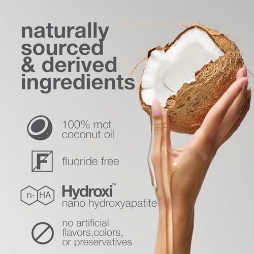 Enjuague Bucal Davids Nano Hydroxiapatita con Aceite de Coco MCT, 9 oz, Promueve Salud Dental y Blanqueamiento Natural, Sabor Menta - imagen 4