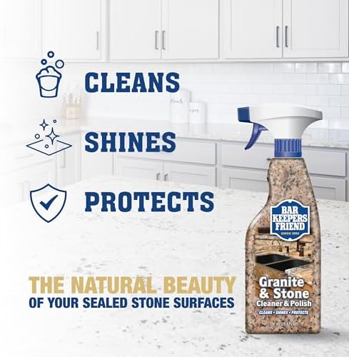 Limpiador y Pulidor Bar Keepers Friend para Granito y Piedra (25.4 oz) - Ideal para Piedra Natural, Fabricada y Pulida, Cuarzo, Silestone, Esteatita, - imagen 2