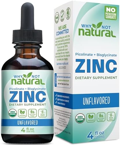 Suplemento de Zinc Líquido Orgánico en Gotas con Picolinato y Bisglicinato Quelado, Vegano - imagen 1