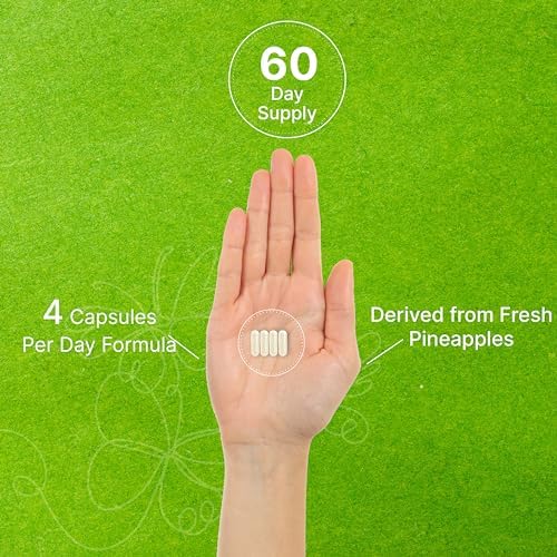 Suplemento de Bromelina 2,000mg por Porción, 240 Cápsulas – Enzimas Proteolíticas Naturales de Piña Fresca – Apoya la Digestión de Nutrientes - imagen 5