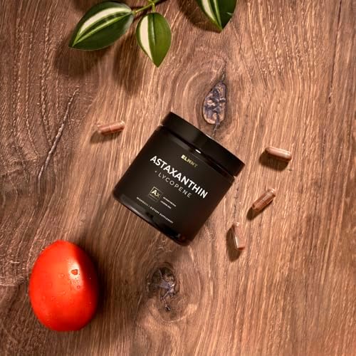 Suplemento de Astaxantina 24mg + Licopeno 50mg - Fuerza Clínica de Carotenoides para la Piel - 100% Natural de Microalgas - Mejores Suplementos para - imagen 6