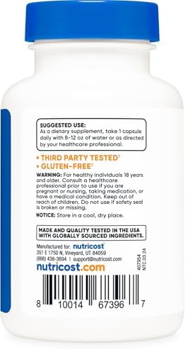 Nutricost Luteolina 100mg 120 Cápsulas - Apto para Vegetarianos, No Transgénico, Libre de Gluten - imagen 4