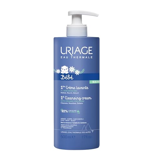 Gel de Baño y Cuero Cabelludo Uriage Baby con Edelweiss Orgánico y Manteca de Karité, Limpieza Suave, Aroma Encantador, Textura Espumosa, Sin Jabón, - imagen 5