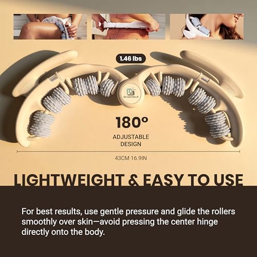 Rodillo Anticelulitis y Masajeador de Drenaje Linfático | Fascia Blaster para Piel Contorneada y Suave | Herramienta para Brazos, Piernas, Abdomen y - imagen 7