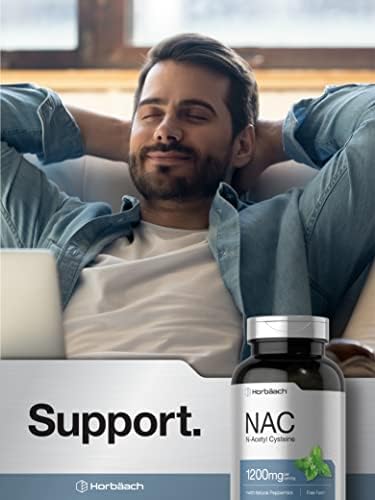 Suplemento de NAC N-Acetil Cisteína Horbäach 1200mg | 250 Cápsulas en Polvo | Con Menta Natural | Sin OGM, Libre de Gluten - imagen 6