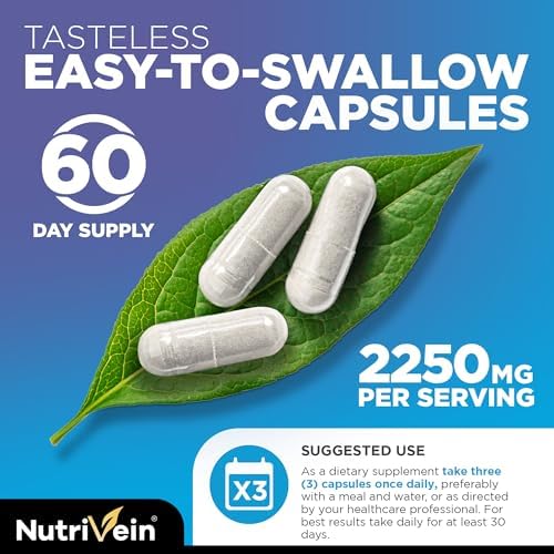 Píldoras de Colágeno Premium Nutrivein 2250 mg - 180 Cápsulas Fáciles de Tragar: Tipo I, II, III, V, X para Mujeres y Hombres - Piel, Cabello, - imagen 5